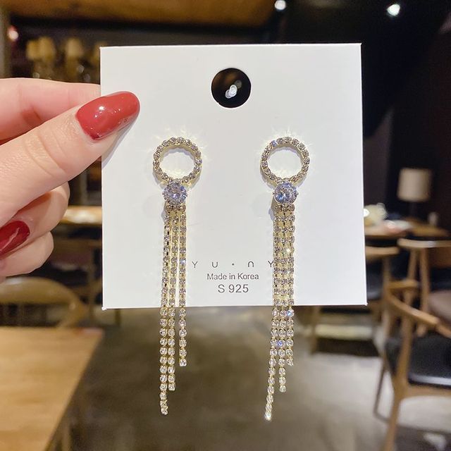 Sequin Tassel Earrings