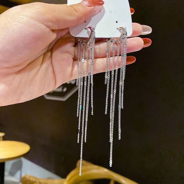 Sequin Tassel Earrings