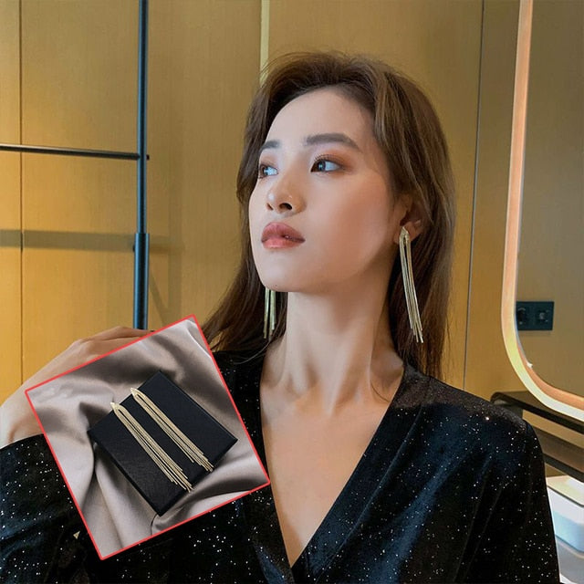 Sequin Tassel Earrings