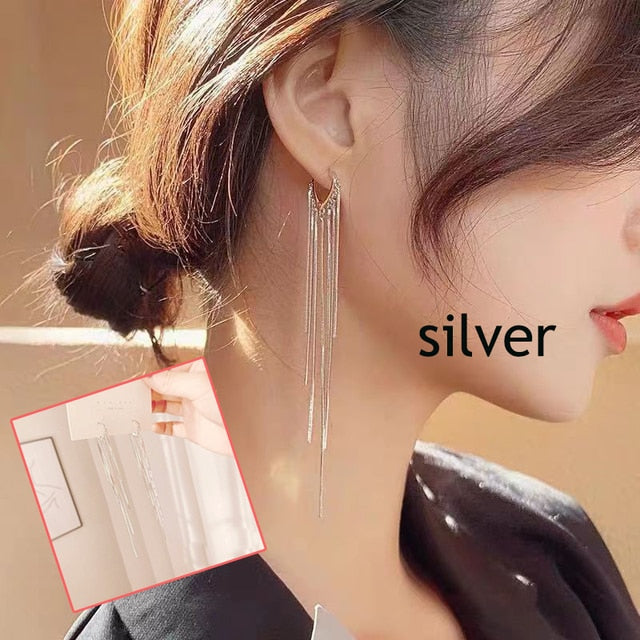 Sequin Tassel Earrings