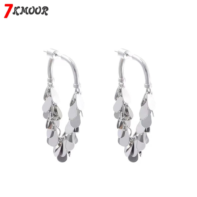 Sequin Tassel Earrings