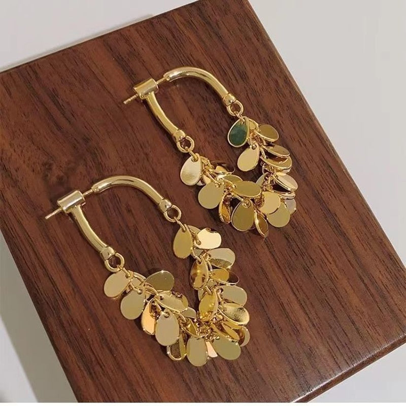 Sequin Tassel Earrings